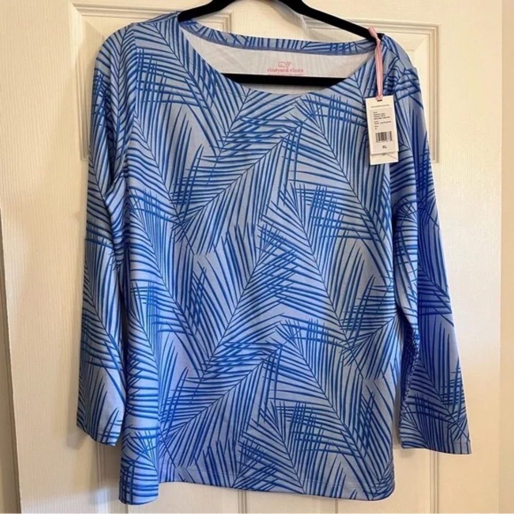 VINEYARD VINES Sankaty boat neck simple tee NWT SZ XL